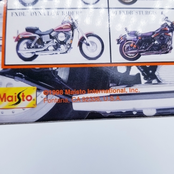 Harley-Davidson Maisto 1:18 Die Cast 1998 Series 2 Item# 328094 - Picture 8 of 9